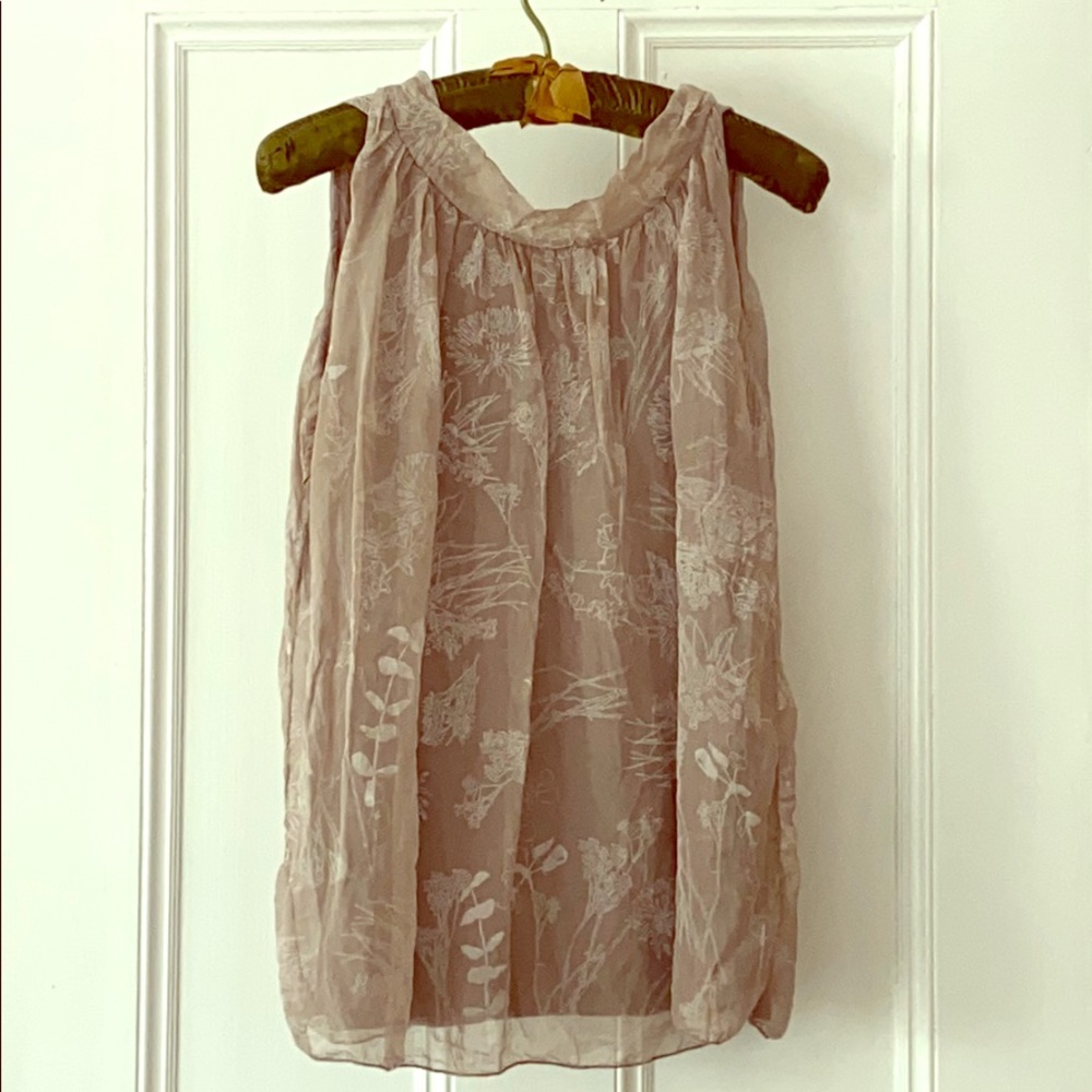 Elena Baldi Silk sleeveless top